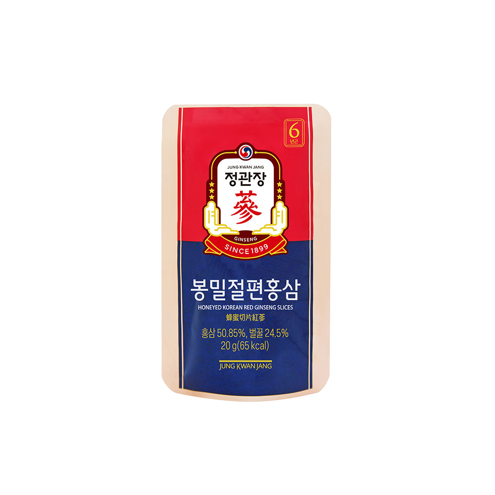 Hồng Sâm Cắt Lát Tẩm Mật Ong Kgc 6 Gói X 20g