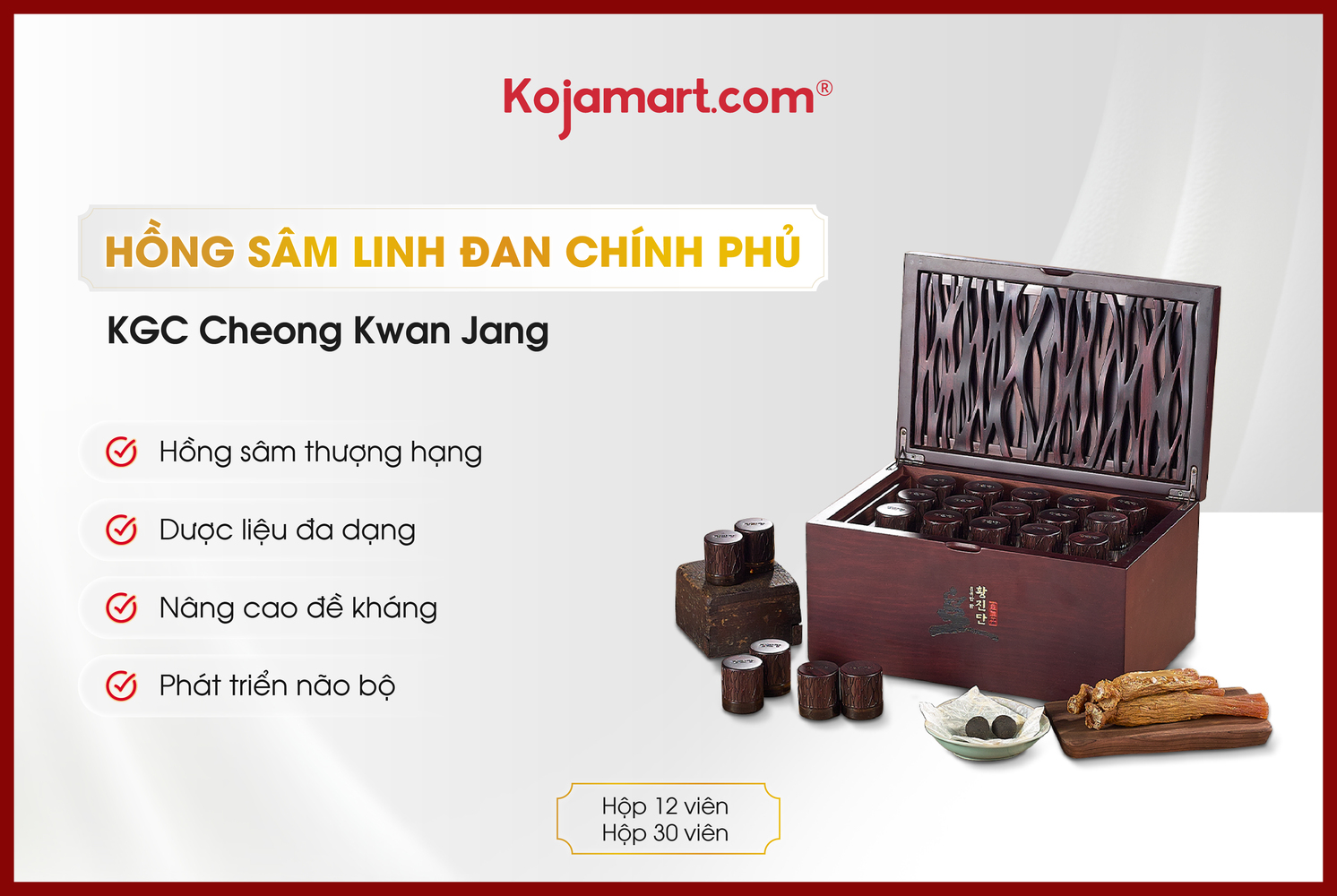 hong-sam-linh-san-kgc Hồng Sâm Linh Đan Chính Phủ KGC Jung Kwan Jang 12 Viên