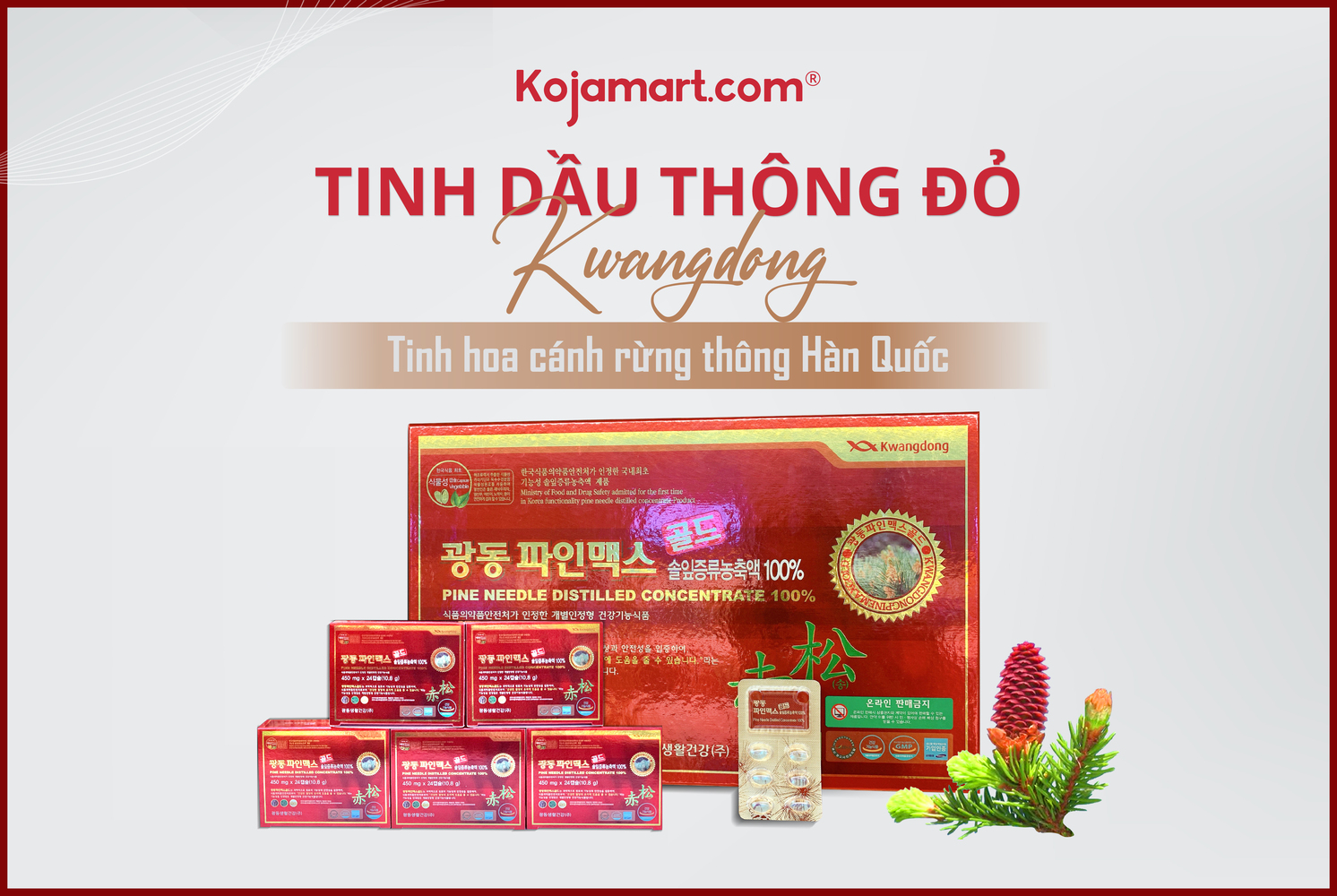 tinh-dau-thong-do-kwangdong-120-vien Tinh Dầu Thông đỏ Kwangdong 120 Viên