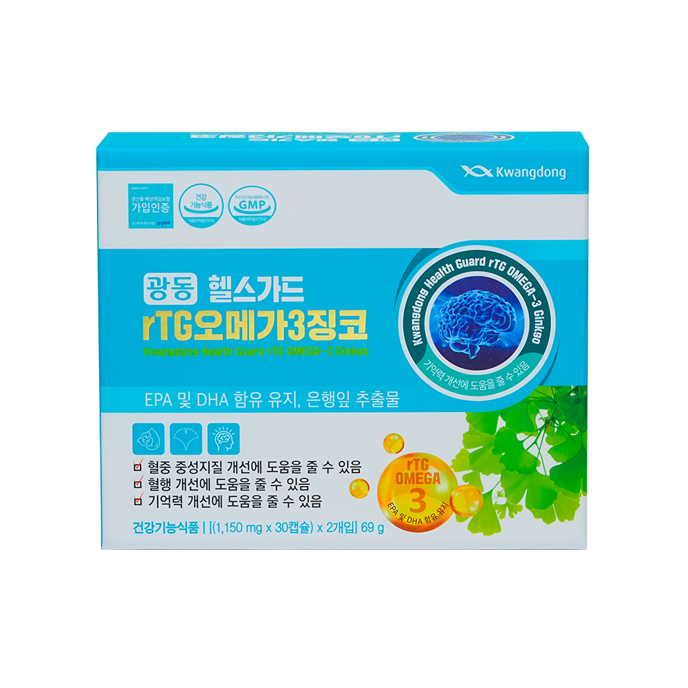 Viên Uống Bổ Não Tăng Cường Omega 3 Kwangdong 60 Viên