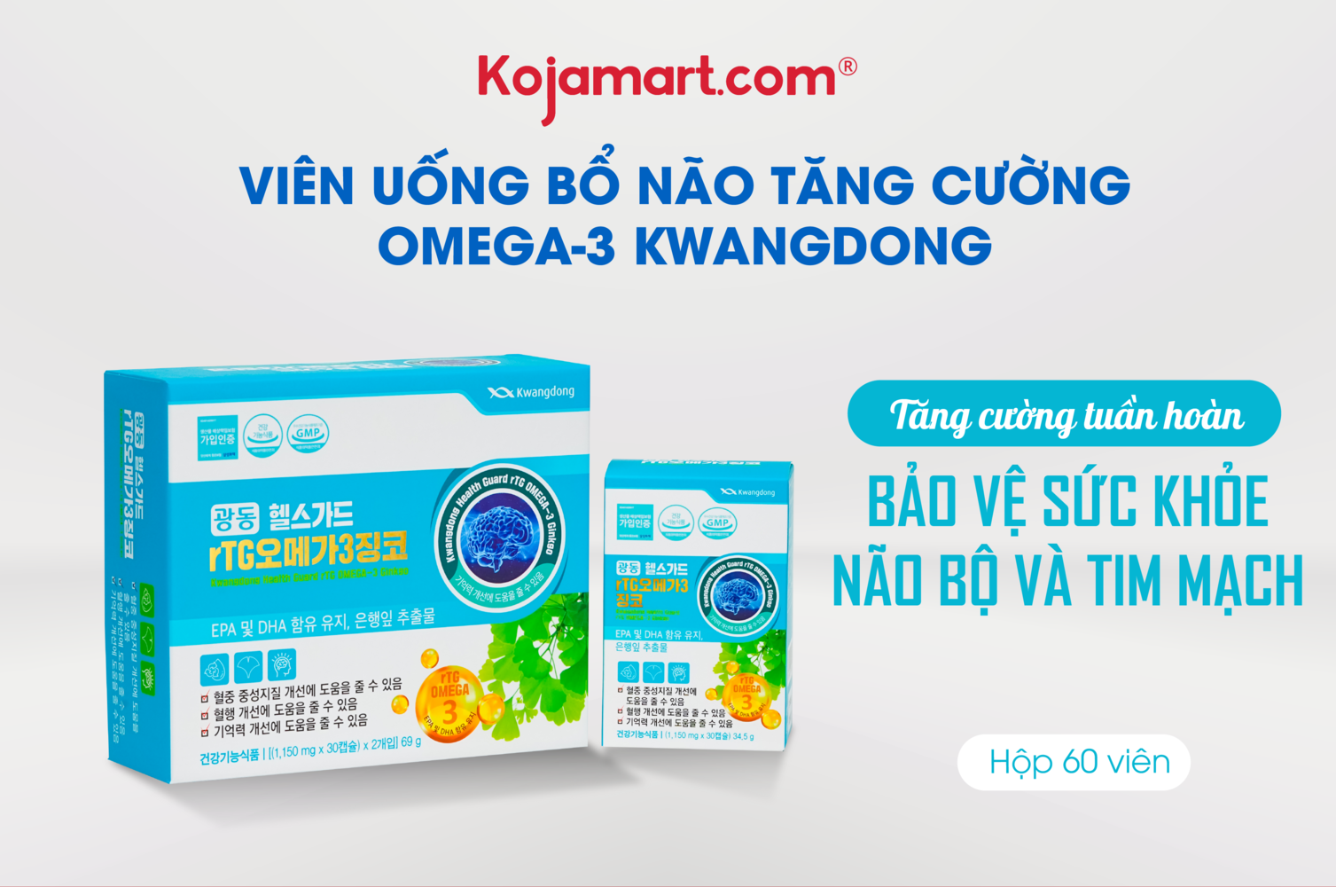 vien-uong-bo-nao-tang-cuong-omega-3-kwangdong-60-vien Viên Uống Bổ Não Tăng Cường Omega 3 Kwangdong 60 Viên